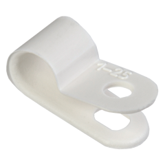Скоба крепежная 6мм нейлоновая белая (50шт) IEK USK11-06-050-K01
