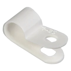 Скоба крепежная 6мм нейлоновая белая (50шт) IEK USK11-06-050-K01