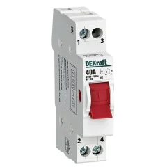 Dekraft Трехпозиционный выключатель-разъединитель 1P 40A ВР-103 DEKraft 17204DEK