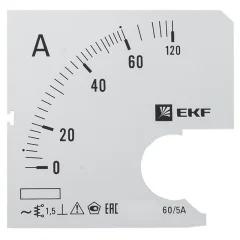 Шкала сменная для A721 60/5А-1,5 PROxima EKF s-a721-60