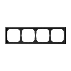 ARTGALLERY 4-постовая РАМКА, универсальная, КАРБОН Systeme Electric GAL001004