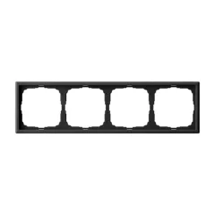 ARTGALLERY 4-постовая РАМКА, универсальная, КАРБОН Systeme Electric GAL001004