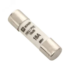 Плавкая вставка цилиндрическая ПВЦ (10х38) 16А EKF pvc-10x38-16