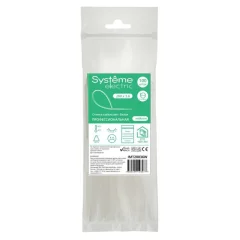 Стяжка кабельная нейлоновая 200х3.6 Белая (100шт) в пакете с замком ЗИП-ЛОК IMT2003 Systeme Electric