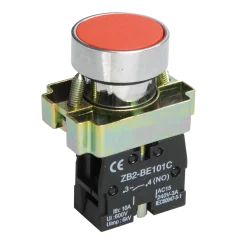 Кнопка управления LAY5-BA41 без подсветки красная 1з IEK BBT60-BA-K04