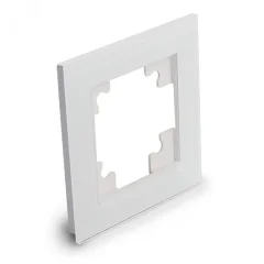 Рамка 1-местная, стекло, серия Катрин, GFR00-7001-01, белый STEKKER 39517