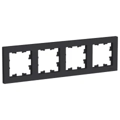 Рамка 4 поста, карбон Systeme Electric ATN001004