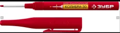 Колибри-30 красный, наконечник L 30 мм, 2.8 мм, перманентный маркер для отверстий ЗУБР 06338-3