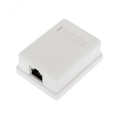 Розетка компьютерная внешняя 1-порт RJ-45 8P8C FTP экранированная кат6 Rexant 03-0142