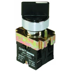Переключатель NP2-BD33, 3 положения с фиксацией, 2НО IP40 CHINT 573982 