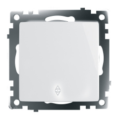 Переключатель 1-клавишный (механизм), 250В, 10А, серия Катрин, GLS10-7105-01, белый STEKKER 39572