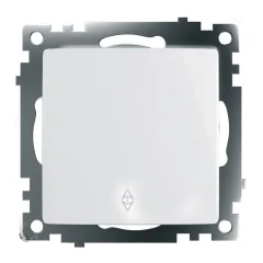 Переключатель 1-клавишный (механизм), 250В, 10А, серия Катрин, GLS10-7105-01, белый STEKKER 39572