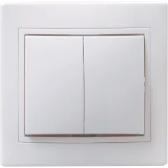 KVARTA Выключ. 2-кл. 10А ВС10-2-0-КБ бел. IEK EVK20-K01-10-DM