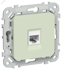 FLITE Розетка компьютерная RJ45 категория 6 UTP РК6-1-0-ФлП панг IEK FI-K12-2-K92