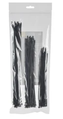 Набор хомутов 3,6х200; 3,6х250; 3,6х300 чер. (75шт/упак) IEK UNH35-N04-075