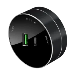 Розетка 2хUSB (тип А+С) 18Вт, 5В/3А MultiTrack Антрацит Systeme Electric MTK13003B