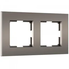 Рамка на 2 поста Slab (бронза матовый) W0022963 Werkel a062812