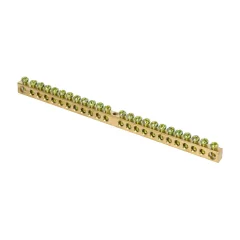 Шина PEN "ноль-земля" (6х9мм) 24 отверстия латунь крепеж по центру PROxima EKF sn0-63-24