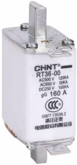 Плавкая вставка предохранителя RT36-00-160, габарит 00, 100А CHINT 521349