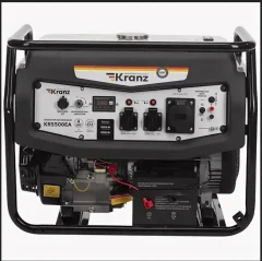 Генератор бензиновый KR5500EA, 5,5кВт, 230В,25л, коннектор автоматики, электростартер KRANZ KR Kranz