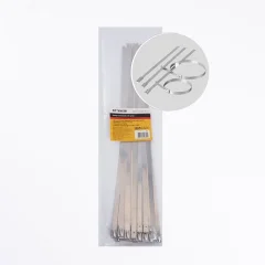 Хомут стальной 7.9х400мм, d пучка max 114мм, нагрузка 120кг, серый, SSCTE79-400 (25шт в упак) STEKKE