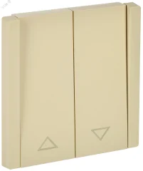 FORTE&PIANO Выключатель жалюзи 10А FP411 ваниль IEK FP-V15-0-10-1-K10