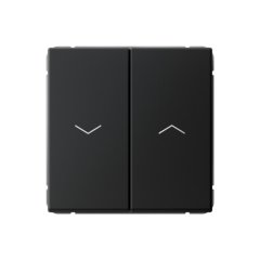 ARTGALLERY 2-клавишный ВЫКЛЮЧАТЕЛЬ ДЛЯ ЖАЛЮЗИ, 2х сх.4, 10А, механизм, КАРБОН GAL00 Systeme Electric