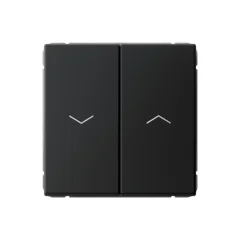 ARTGALLERY 2-клавишный ВЫКЛЮЧАТЕЛЬ ДЛЯ ЖАЛЮЗИ, 2х сх.4, 10А, механизм, КАРБОН GAL00 Systeme Electric