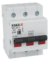 Выключатель нагрузки модульный ВН-32-3100-УХЛЗ- КЭАЗ вн-32-3