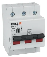 Выключатель нагрузки модульный ВН-32-3100-УХЛЗ- КЭАЗ вн-32-3