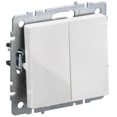 BRITE Выключ. 2-кл. 10А ВС10-2-0-БрБ бел. IEK BR-V20-0-10-K01