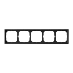 ARTGALLERY 5-постовая РАМКА, универсальная, КАРБОН Systeme Electric GAL001005