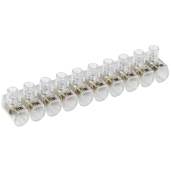 Зажим винтовой концевой изолированный КЗВИ 2,5мм2 (10x1) IEK UZVK-025-10