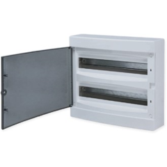 Щит распределительный навесной "Unix" прозрачная дверь 2х18 модулей IP40 PROxima EKF ux-2x18-n