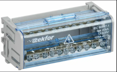 Кросс-модуль на DIN-рейку 2х11 групп 125А L+PEN TEKFOR (1/36) IEK TF-DN10-2-11-050