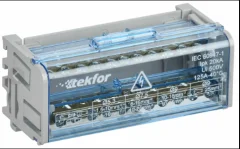 Кросс-модуль на DIN-рейку 2х11 групп 125А L+PEN TEKFOR (1/36) IEK TF-DN10-2-11-050