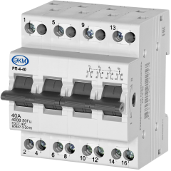Модульный реверсивный переключатель РП-4-40 Меандр 456780019912