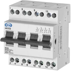Модульный реверсивный переключатель РП-4-40 Меандр 456780019912