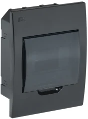 KREPTA 3 Корпус пластиковый ЩРВ-П-6 IP41 черный IEK MKP12-V-06-41-K02