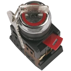 Переключатель АKS-22 черн. с ключ. 2 полож. I-O 1з+1р IEK BSW10-AKS-2-K02