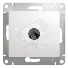 Розетка телевизионная проходная TV 1-м СП Glossa 4дБ механизм бел. SE Systeme Electric GSL000192