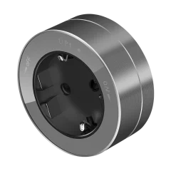 Розетка 2К+З круглая 16А/250В MultiTrack Графит Systeme Electric MTK13001G