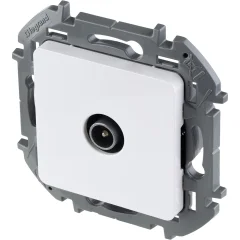 Розетка TV (телевизионная) - Inspiria - проходная 14дБ 5-862мГц - белый Legrand 673860