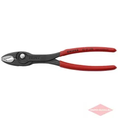 TwinGrip клещи с фронтальным и боковым захватами, зев 4-22 мм, длина 200 мм, обливные ручки, SB KNIP