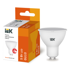 Лампа LED PAR16 софит 5Вт 230В 3000К GU10 IEK LLE-PAR16-5-230-30-GU10