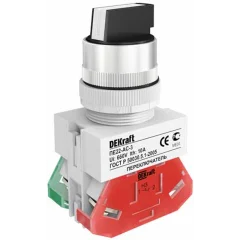 Перекл. на 3 фикс. полож. I-O-II станд. ручка ПЕ-22 DEKraft 25052DEK