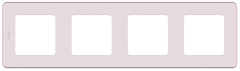 Рамка 4 поста - Inspiria - розовый Legrand 673964