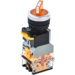 Переключатель D8-11XD2 2 полож. 1з+1р с подсвет. желтый IEK BSW30-11XD2-3-14-2-K05