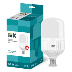 Лампа LED HP 50Вт 230В 4000К E27 IEK LLE-HP-50-230-40-E27