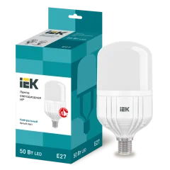 Лампа LED HP 50Вт 230В 4000К E27 IEK LLE-HP-50-230-40-E27